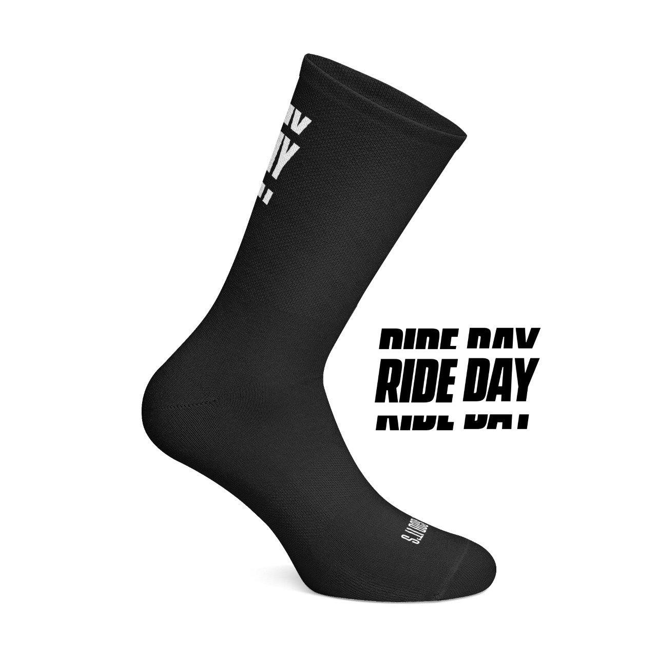 Thank God it's Rideday cycling socks Black