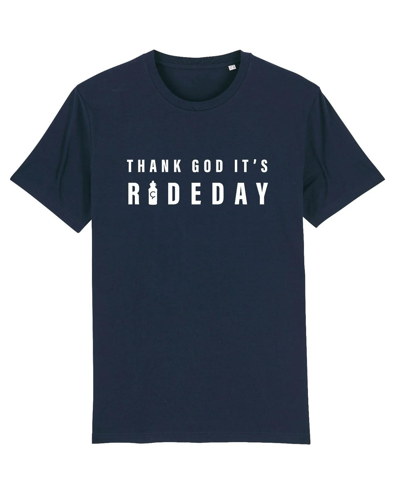 Thank God it's Rideday 2.0 Unisex Cycling T-Shirt - Navy