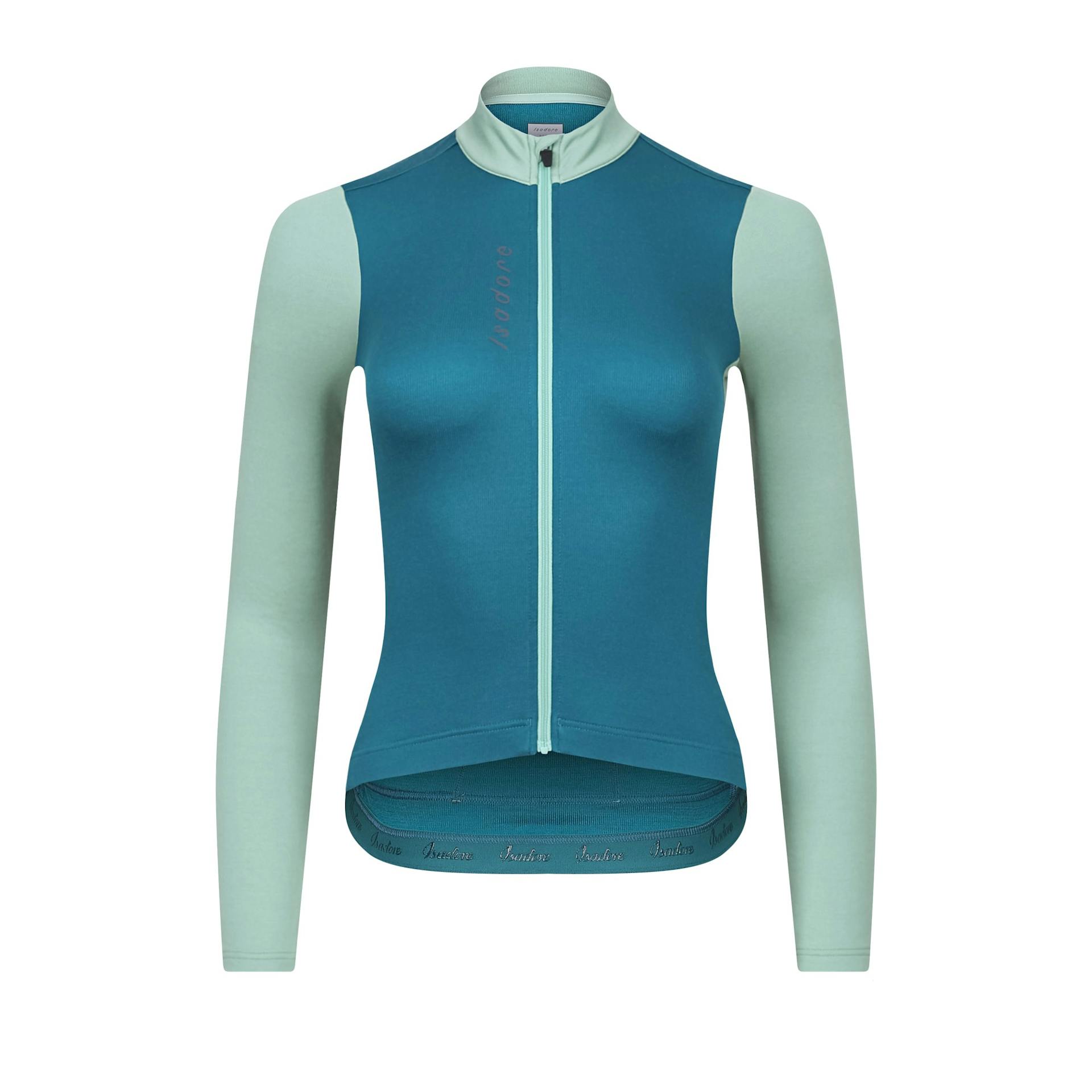 
                                Women's Patchwork Thermal Long Sleeve Jersey - Blue Coral / Creme de Menthe
                        