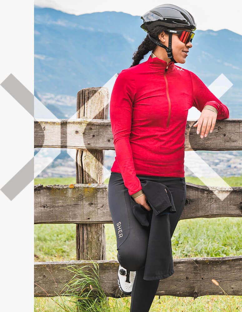 Pianeta Women’s Cycling Long Sleeve Jersey Red