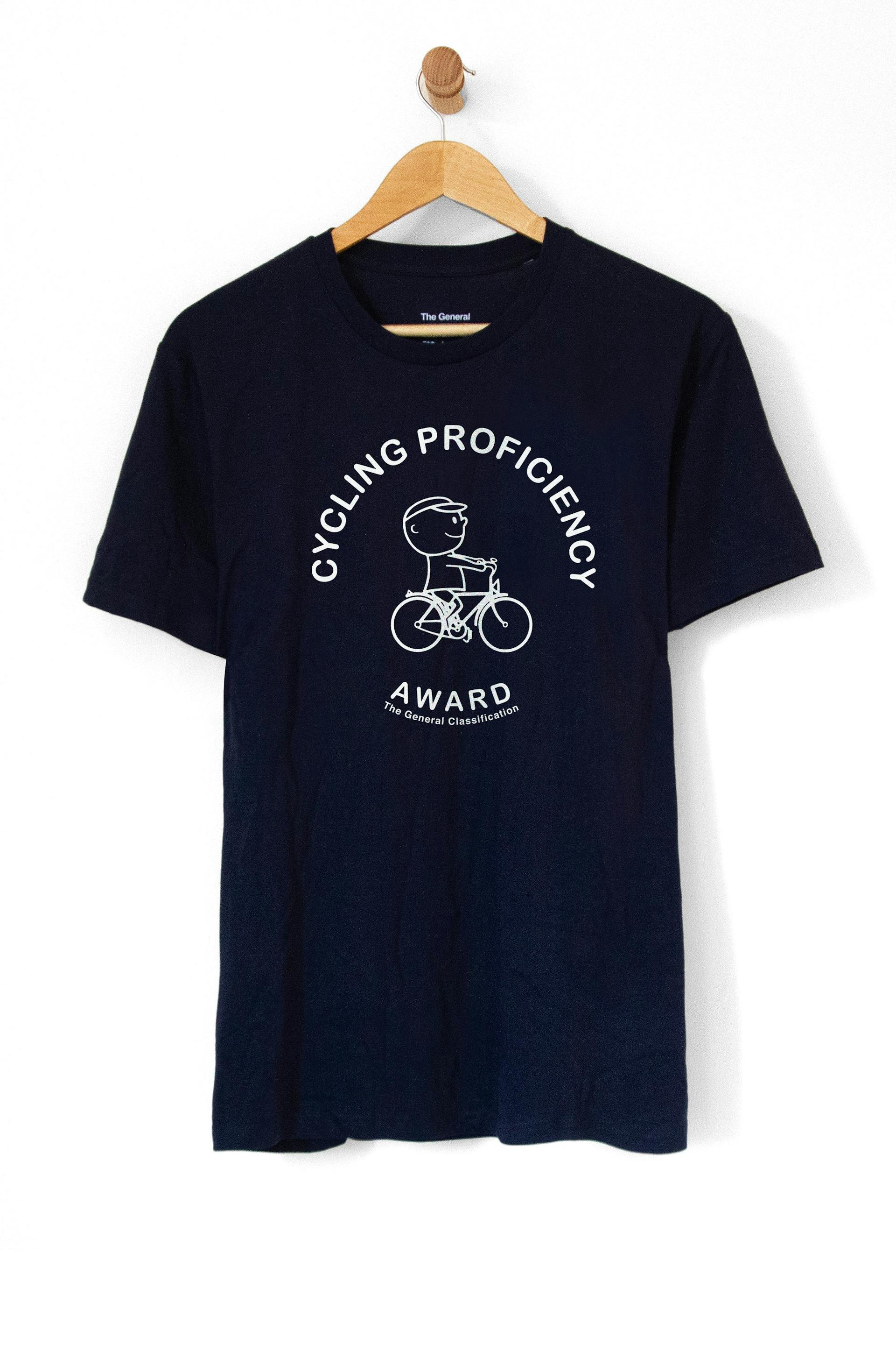 Cycling Proficiency Tee Navy/White