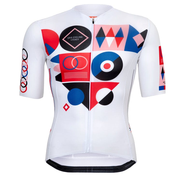 Posterlad cycling jersey white (men)