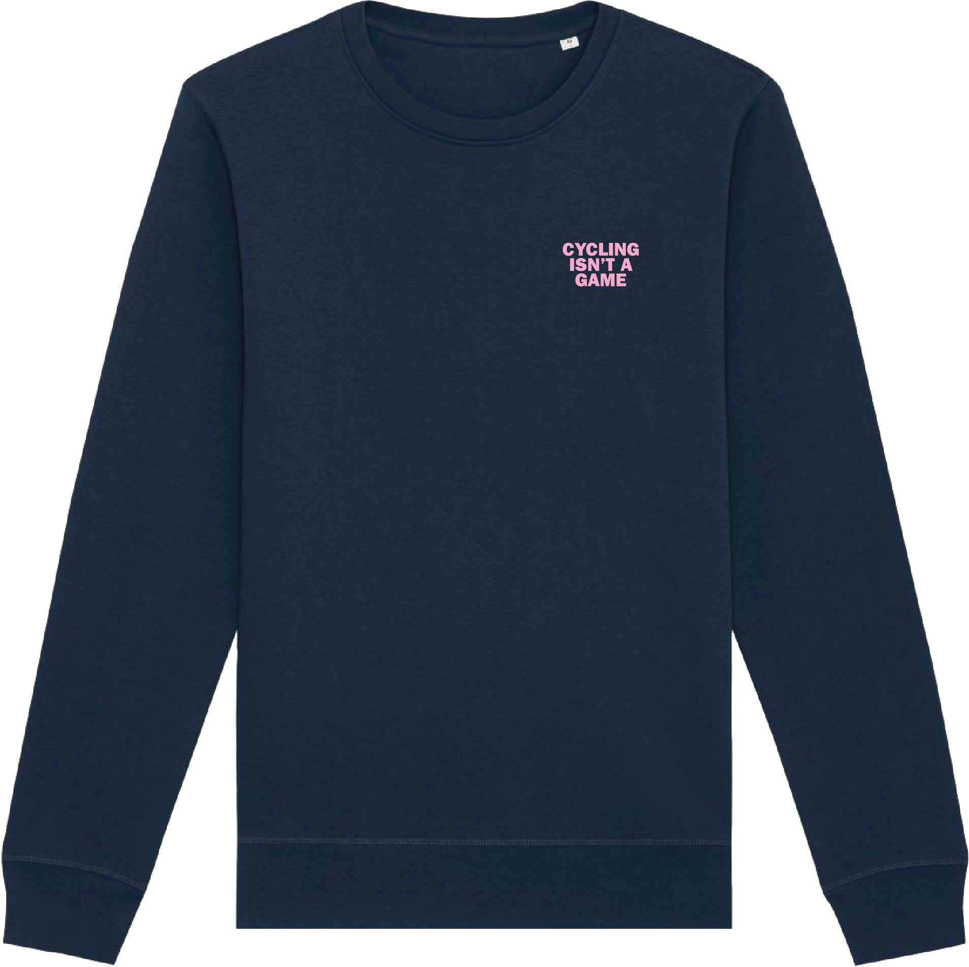 Cycling isn't a game unisex cycling Sweater (navy - pink)