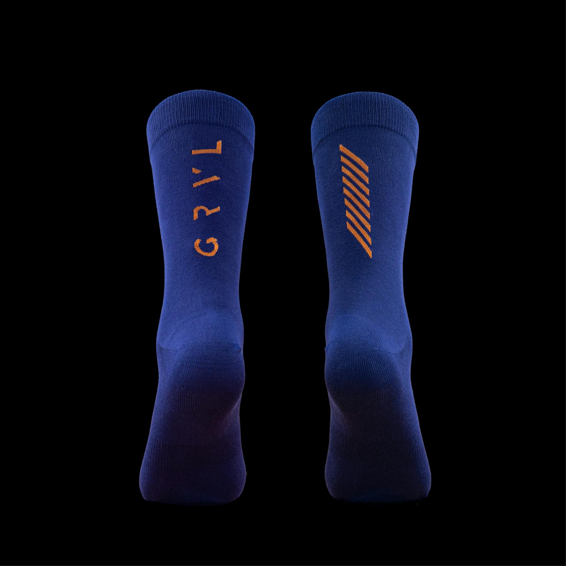 Socks GRVL - Icon/Chevron - Navy