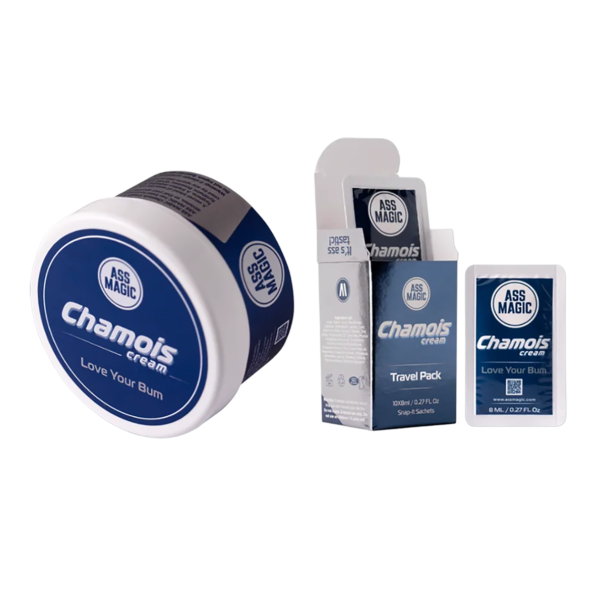 Chamois Cream + Travel Pack