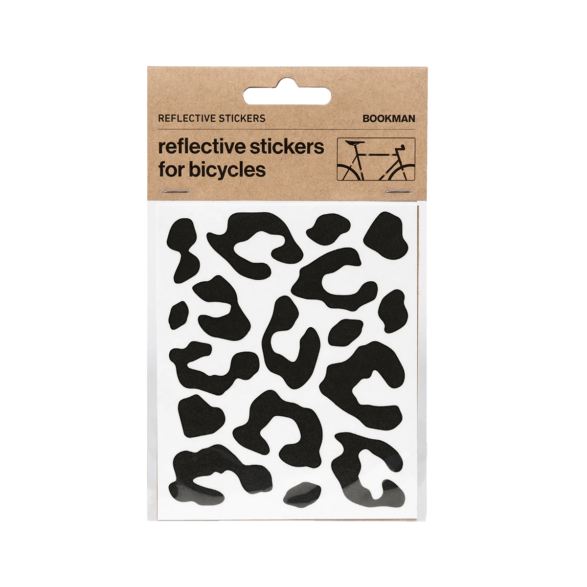 Reflective Leopard Print Stickers - Black