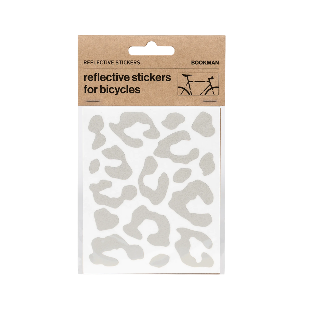 Reflective Leopard Print Stickers - White