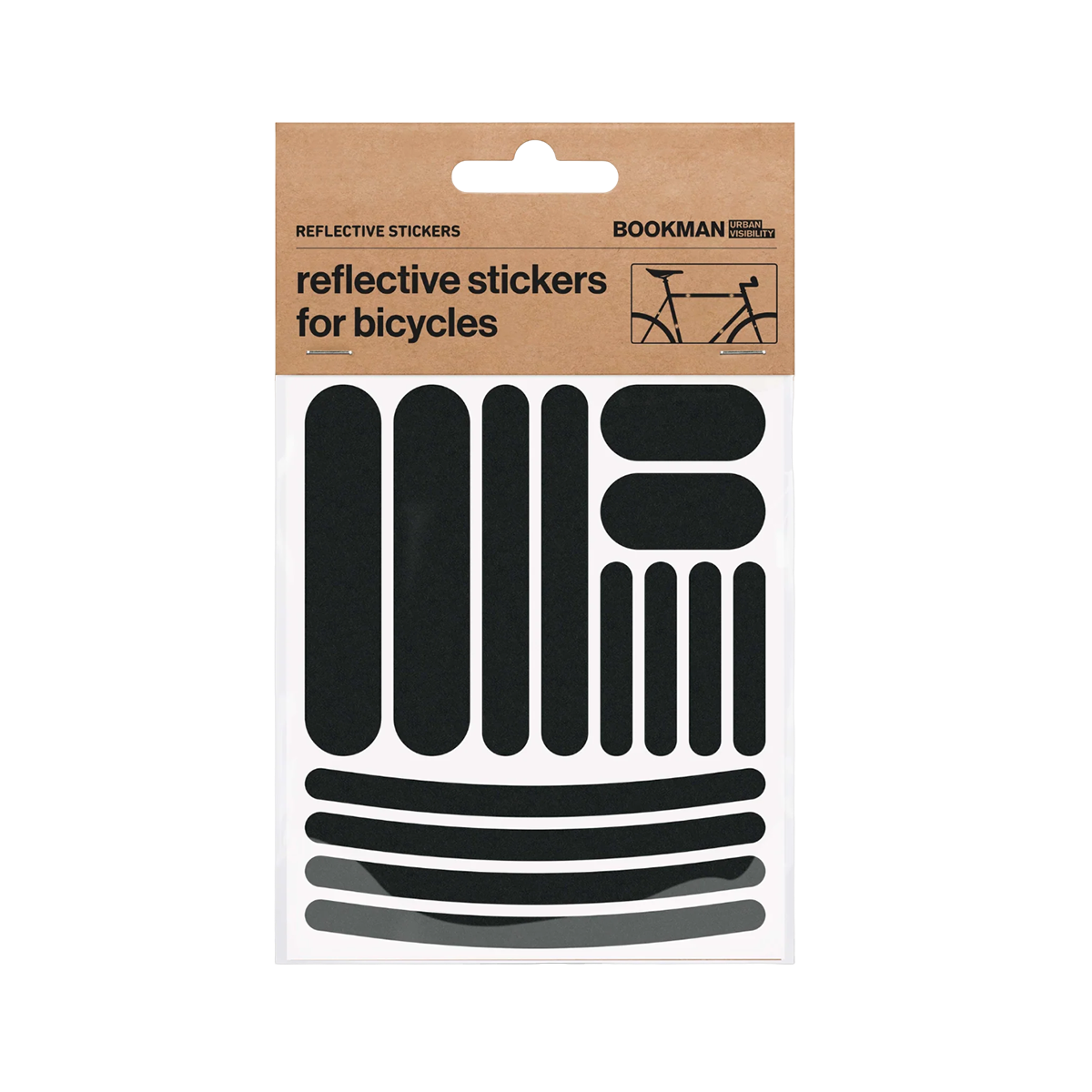 Reflective Stickers Strips - Black