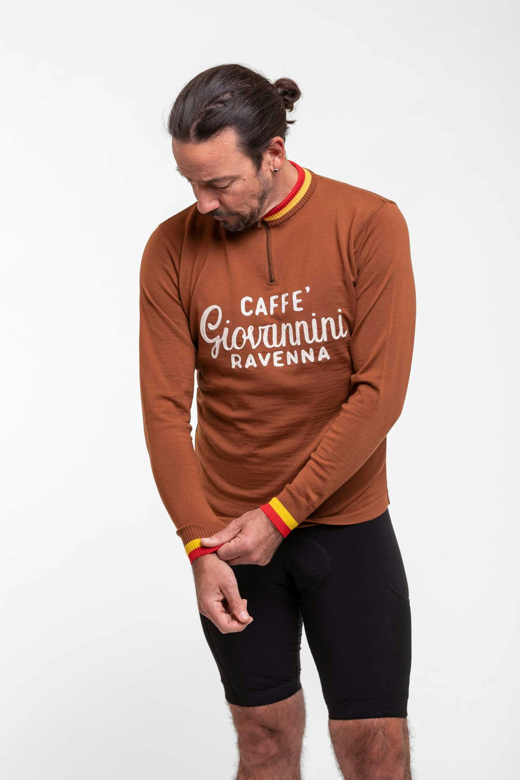 Giovannini Long Sleeve Vintage Wool Cycling Jersey