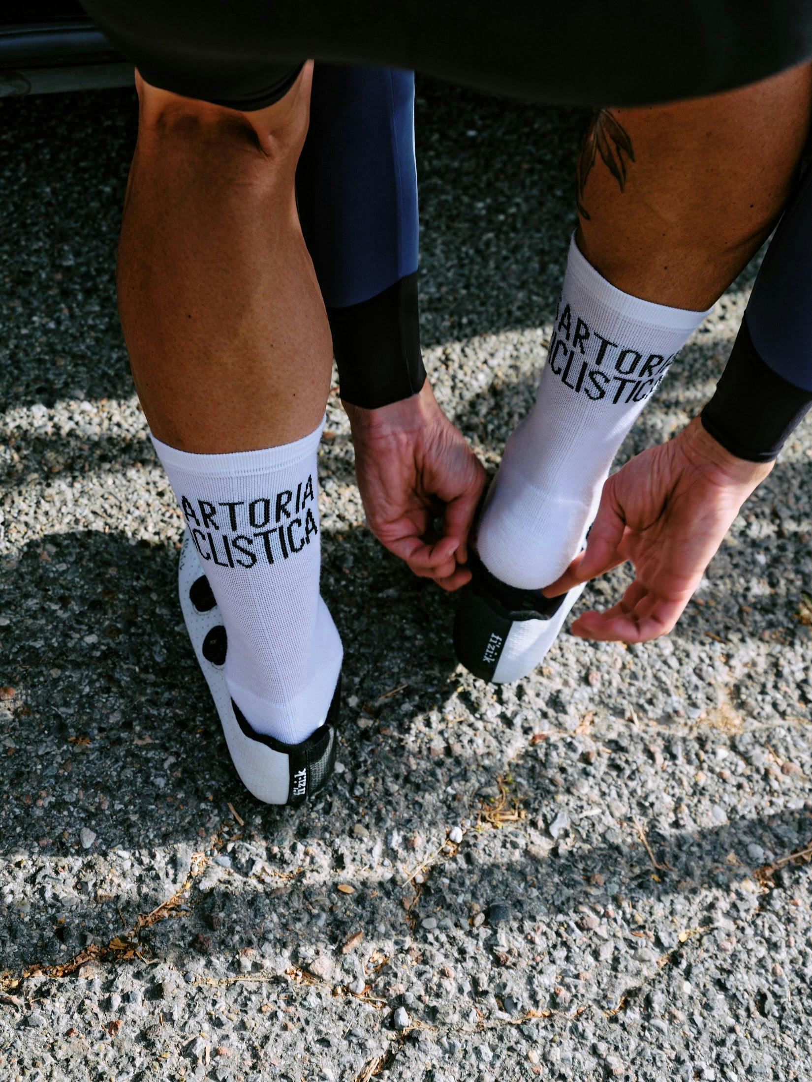 Sartoria Ciclistica Merino Socks - White 