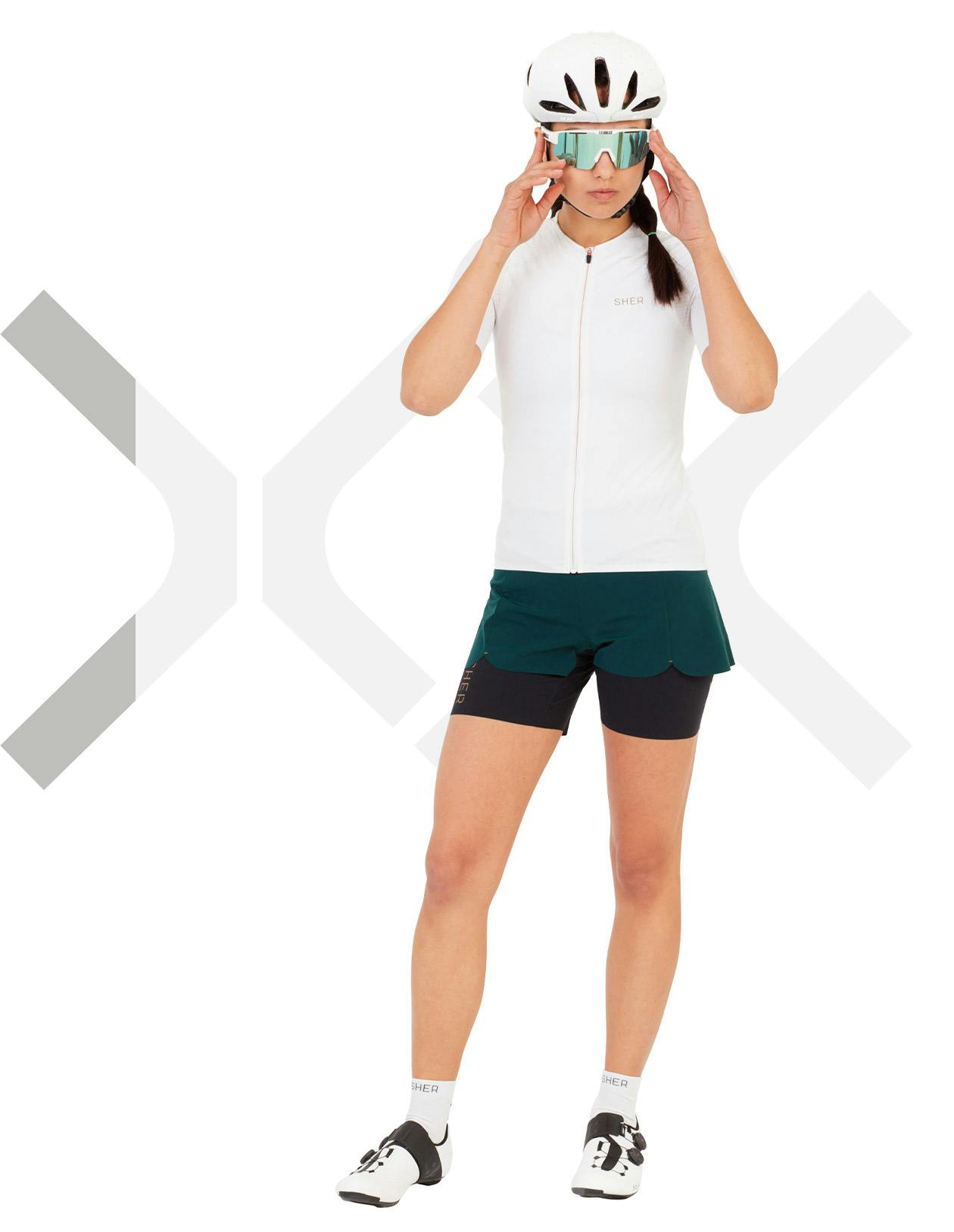 Women’s Cycling-training Short With Removable Pad Futuro Ponderosa Green