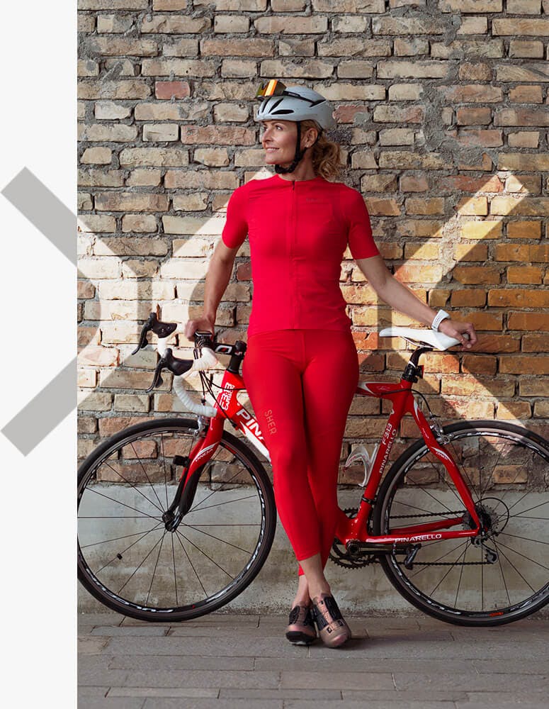 Terra Women’s Cycling Jersey Red