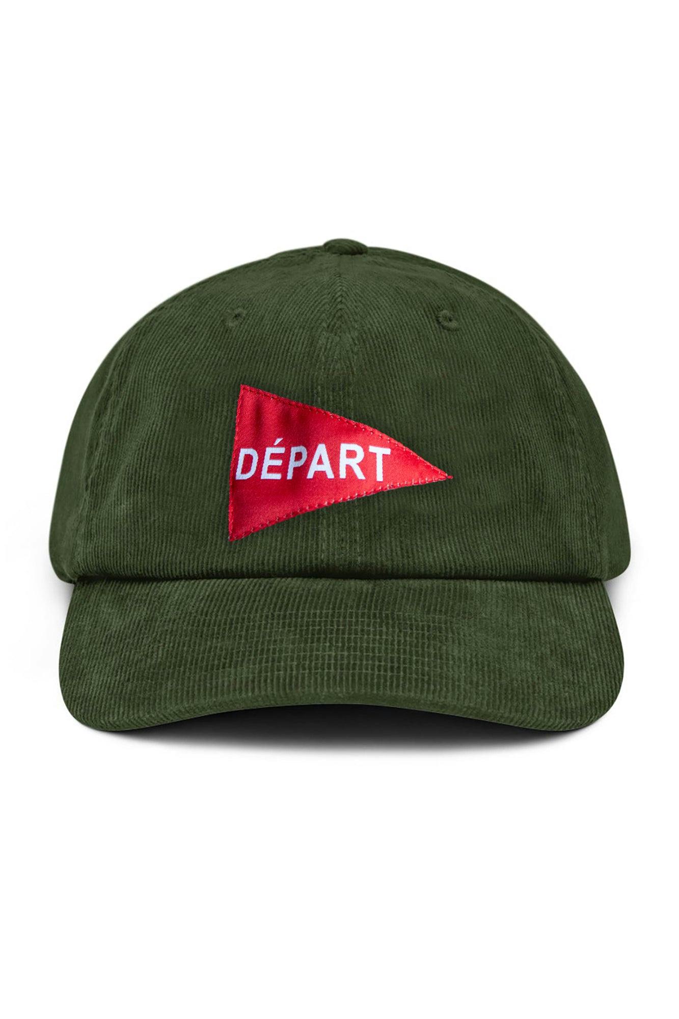 Départ Corduroy Hat Green