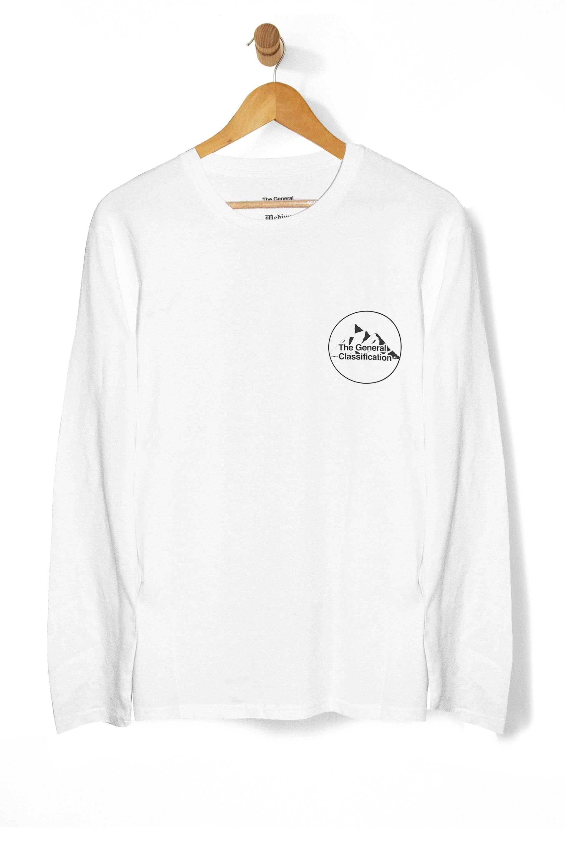 My Mind is in the Mountains Long sleeve Tee White