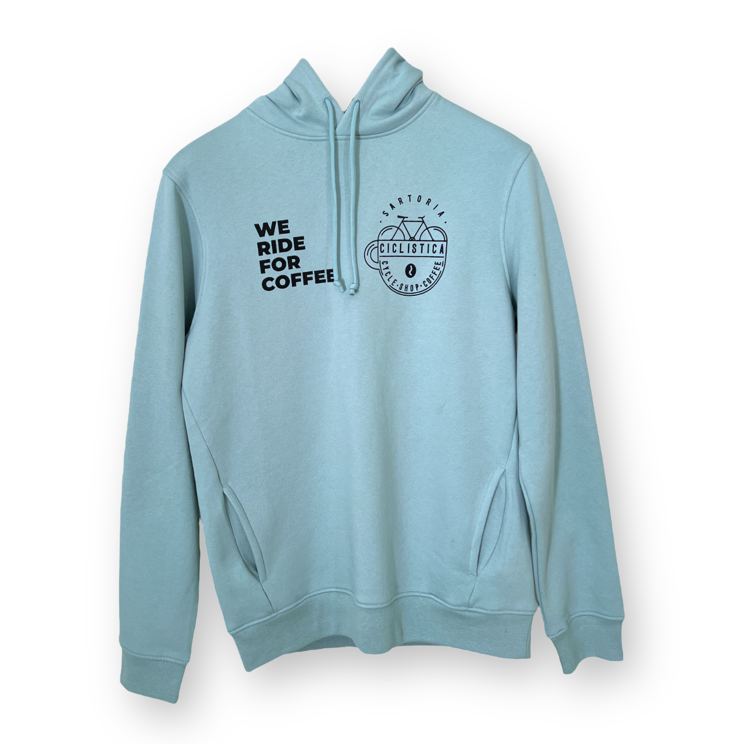 Hoodie "We ride for coffee" - Coppi Blue