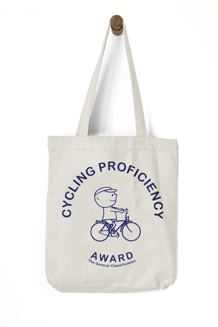 Cycling Proficiency Recycled Tote Bag Natural