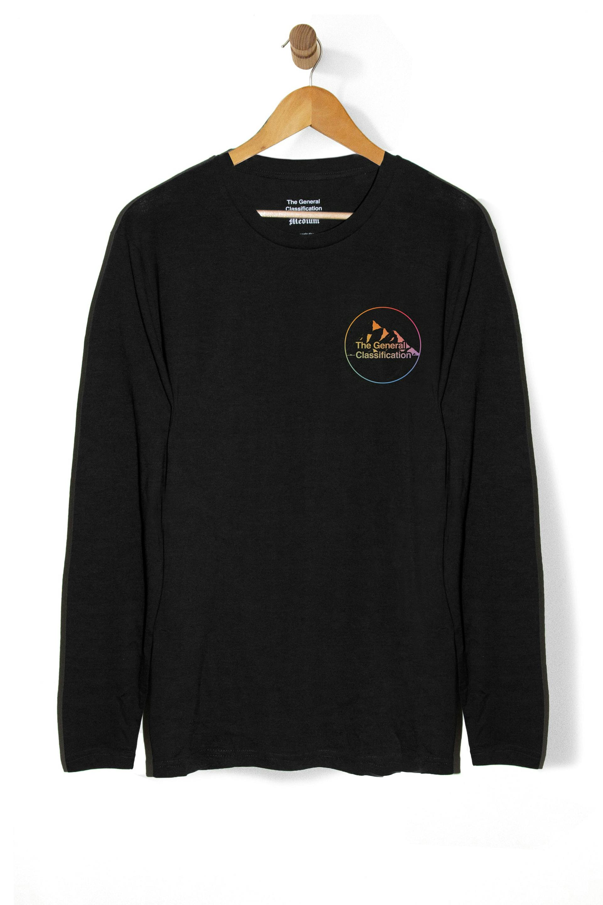 My Mind is in the Mountains Long sleeve Tee Black