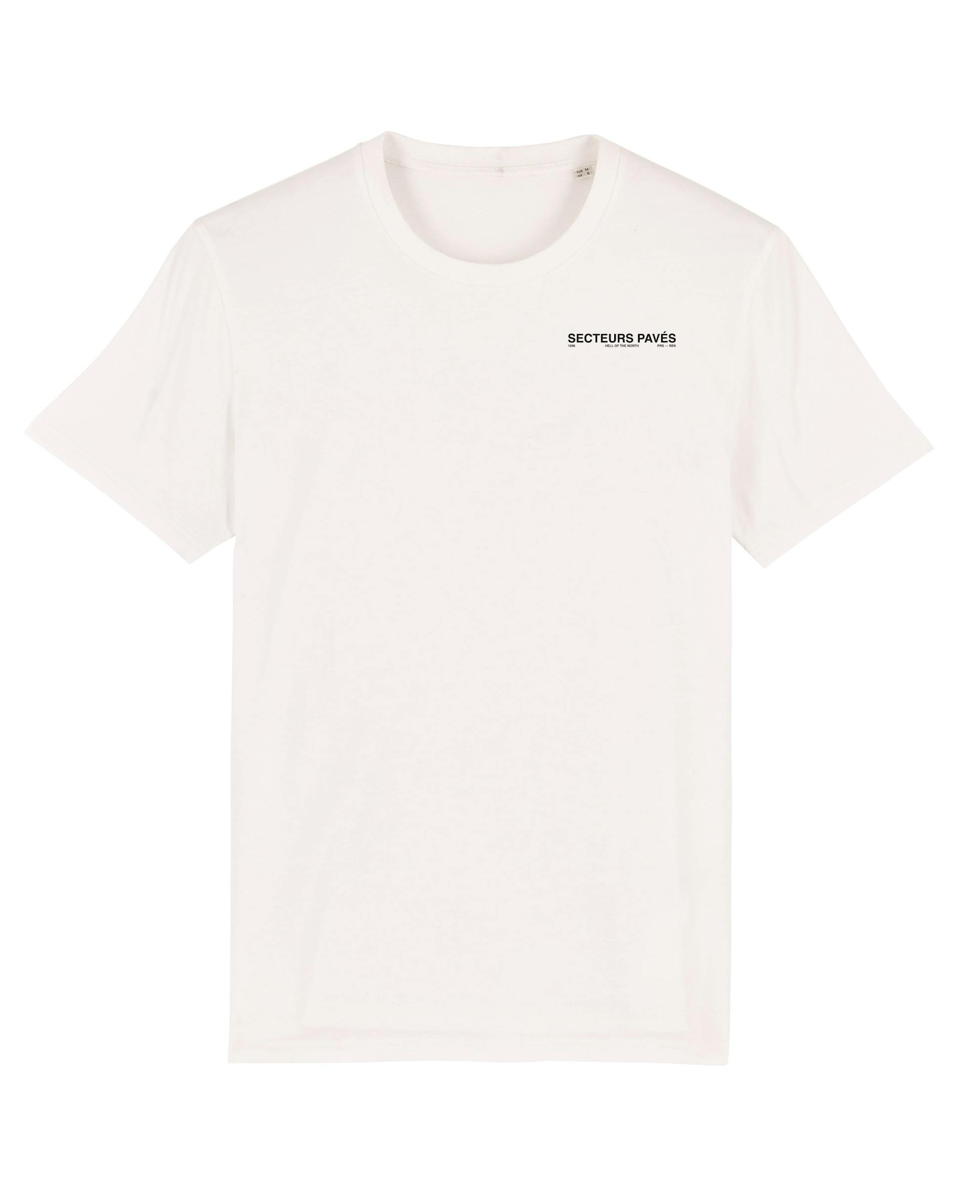 Secteurs Pavés Roubaix Unisex Cycling T-shirt - Offwhite
